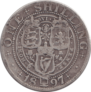 1897 ONE SHILLING ( FINE ) - HALFPENNY - Cambridgeshire Coins