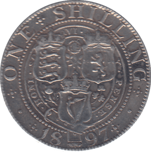 1897 ONE SHILLING ( GVF ) - SHILLING - Cambridgeshire Coins
