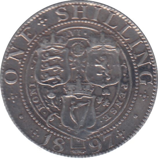 1897 ONE SHILLING ( GVF ) - SHILLING - Cambridgeshire Coins