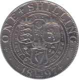 1897 ONE SHILLING ( GVF ) - SHILLING - Cambridgeshire Coins