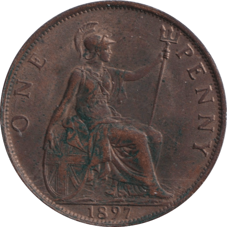 1897 PENNY ( AUNC ) - PENNY - Cambridgeshire Coins