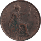1897 PENNY ( AUNC ) - PENNY - Cambridgeshire Coins