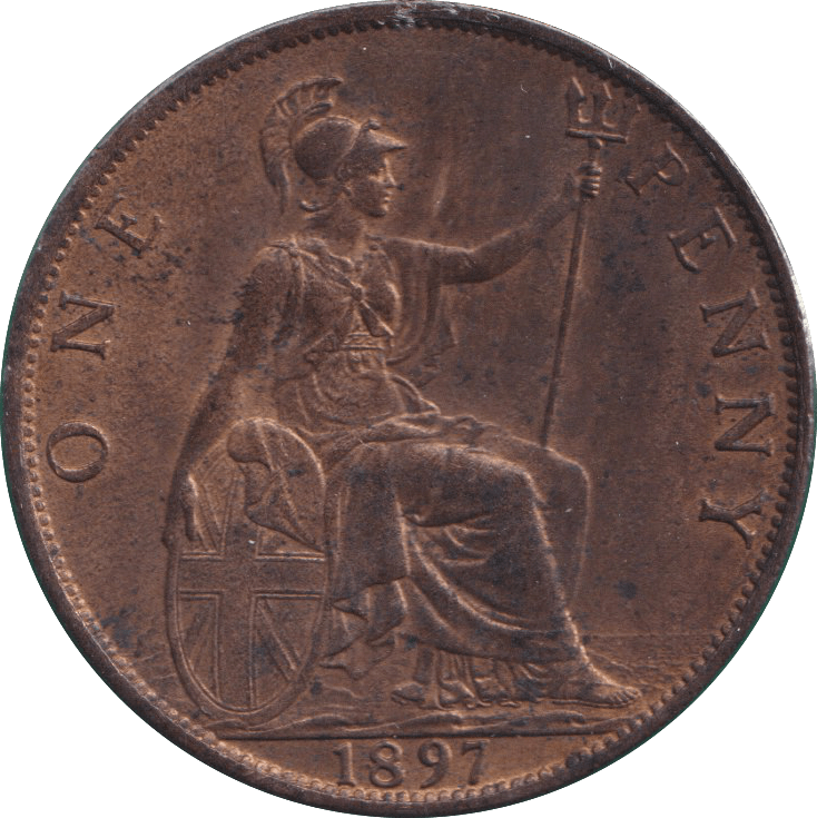 1897 PENNY ( AUNC ) - PENNY - Cambridgeshire Coins