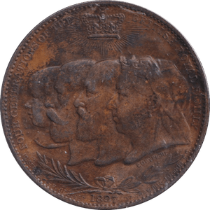 1897 QUEEN VICTORIA DIAMOND JUBILEE MEDALLION - MEDALS & MEDALLIONS - Cambridgeshire Coins