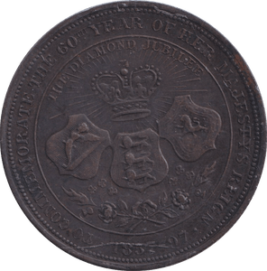1897 QUEEN VICTORIA DIAMOND JUBILEE MEDALLION - MEDALS & MEDALLIONS - Cambridgeshire Coins