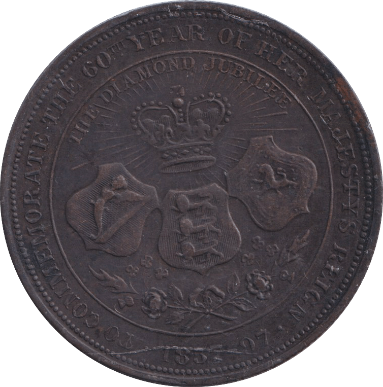 1897 QUEEN VICTORIA DIAMOND JUBILEE MEDALLION - MEDALS & MEDALLIONS - Cambridgeshire Coins
