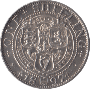 1897 SHILLING ( AUNC ) - SHILLING - Cambridgeshire Coins