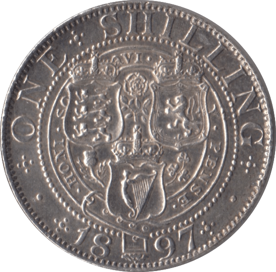 1897 SHILLING ( AUNC ) - SHILLING - Cambridgeshire Coins