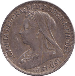 1897 SHILLING ( EF ) 6 - SHILLING - Cambridgeshire Coins