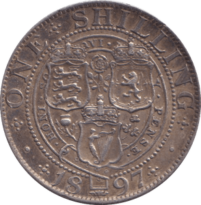 1897 SHILLING ( EF ) 6 - SHILLING - Cambridgeshire Coins