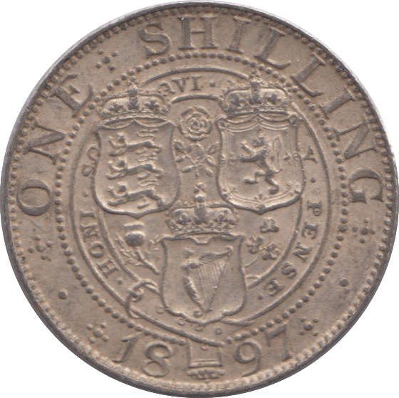 1897 SHILLING ( EF ) - Shilling - Cambridgeshire Coins