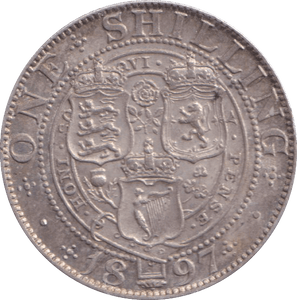 1897 SHILLING ( EF ) - SHILLING - Cambridgeshire Coins