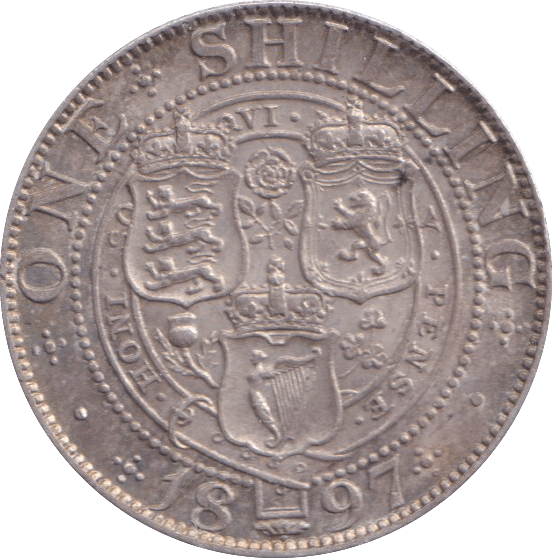1897 SHILLING ( EF ) - SHILLING - Cambridgeshire Coins