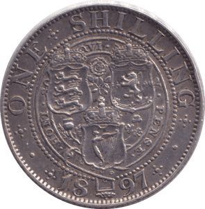 1897 SHILLING ( EF ) - SHILLING - Cambridgeshire Coins