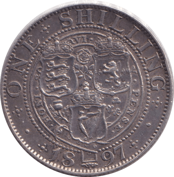 1897 SHILLING ( EF ) - SHILLING - Cambridgeshire Coins