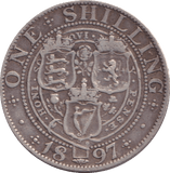 1897 SHILLING ( FINE ) - SHILLING - Cambridgeshire Coins