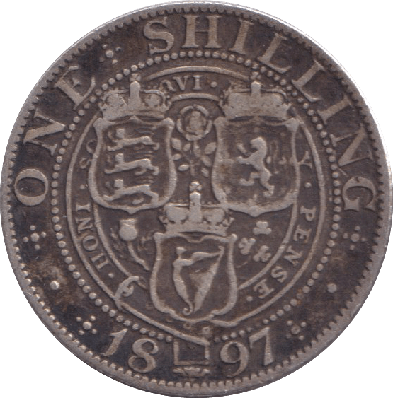 1897 SHILLING ( FINE ) - SHILLING - Cambridgeshire Coins