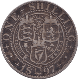 1897 SHILLING ( FINE ) - SHILLING - Cambridgeshire Coins