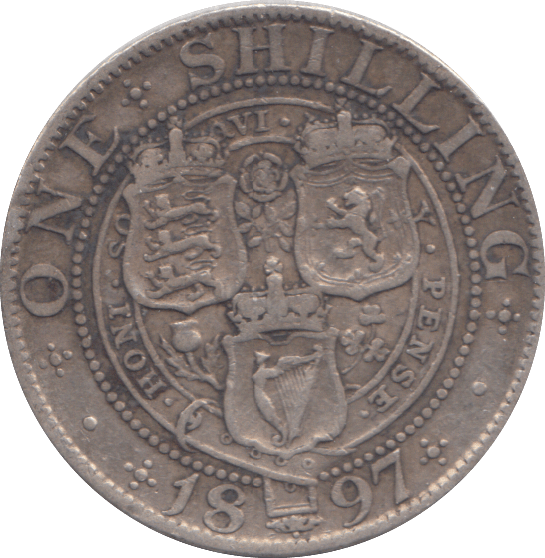 1897 SHILLING ( GF ) - SHILLING - Cambridgeshire Coins