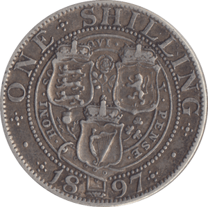 1897 SHILLING ( GF ) - SHILLING - Cambridgeshire Coins