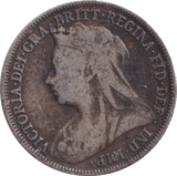 1897 SHILLING ( NF ) - SHILLING - Cambridgeshire Coins