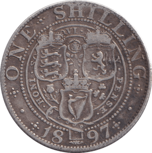 1897 SHILLING ( NF ) - SHILLING - Cambridgeshire Coins