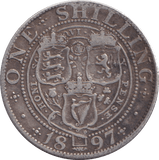 1897 SHILLING ( NF ) - SHILLING - Cambridgeshire Coins