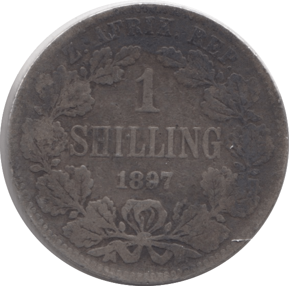 1897 SILVER 1 SHILLING SOUTH AFRICA - SILVER WORLD COINS - Cambridgeshire Coins