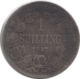 1897 SILVER 1 SHILLING SOUTH AFRICA - SILVER WORLD COINS - Cambridgeshire Coins