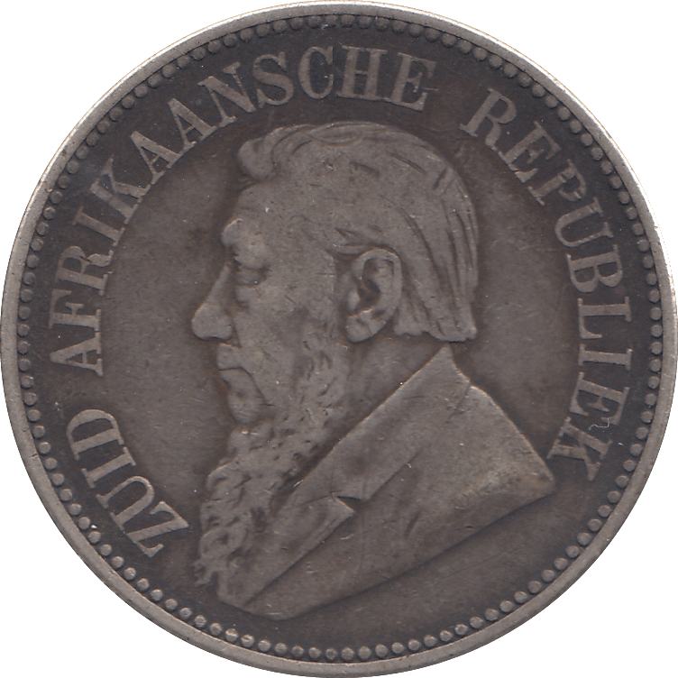 1897 SILVER 2 1/2 SHILLING SOUTH AFRICA - SILVER WORLD COINS - Cambridgeshire Coins
