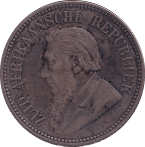 1897 SILVER 2 1/2 SHILLING SOUTH AFRICA - SILVER WORLD COINS - Cambridgeshire Coins