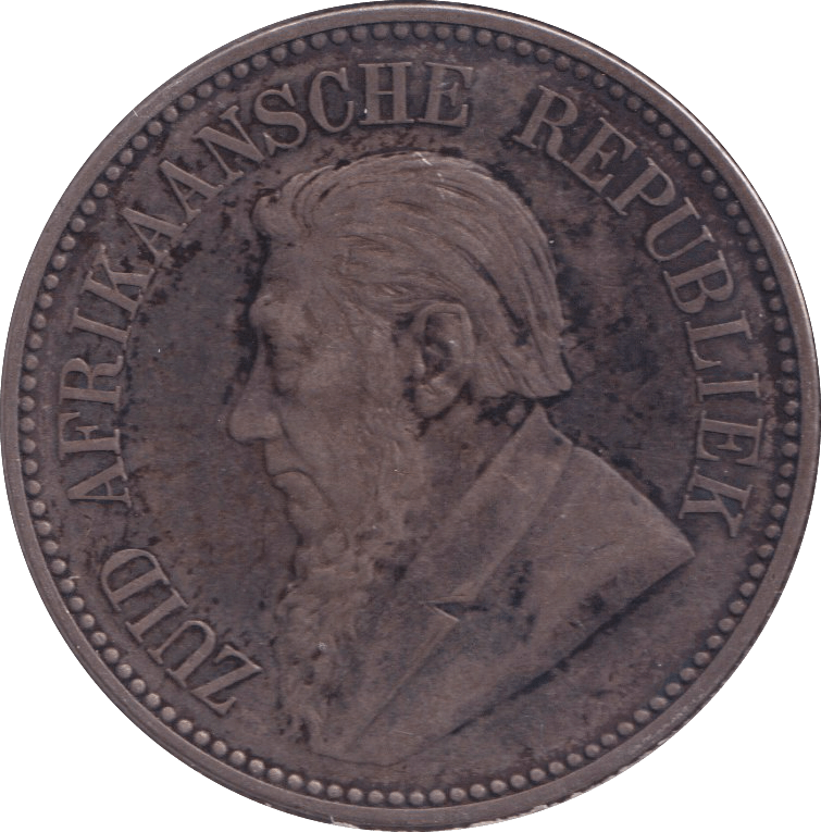 1897 SILVER 2 1/2 SHILLING SOUTH AFRICA - SILVER WORLD COINS - Cambridgeshire Coins