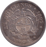 1897 SILVER 2 1/2 SHILLING SOUTH AFRICA - SILVER WORLD COINS - Cambridgeshire Coins
