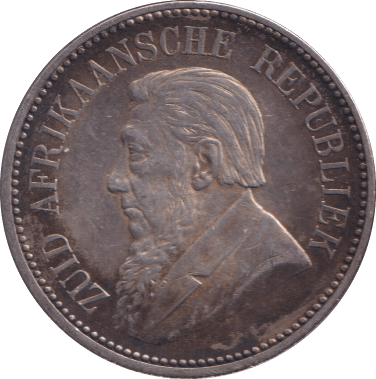 1897 SILVER 2 1/2 SHILLING SOUTH AFRICA - SILVER WORLD COINS - Cambridgeshire Coins