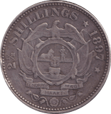 1897 SILVER 2 1/2 SHILLINGS SOUTH AFRICA - SILVER WORLD COINS - Cambridgeshire Coins
