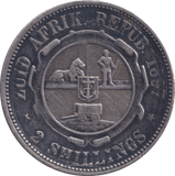 1897 SILVER 2 SHILLING SOUTH AFRICA - SILVER WORLD COINS - Cambridgeshire Coins
