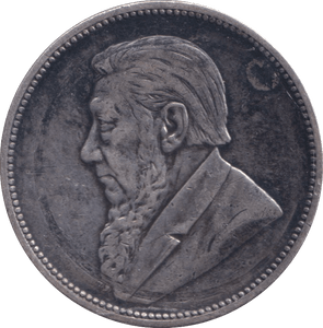 1897 SILVER 2 SHILLING SOUTH AFRICA - SILVER WORLD COINS - Cambridgeshire Coins