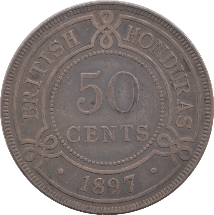 1897 SILVER 50 CENTS HONDURAS - SILVER WORLD COINS - Cambridgeshire Coins