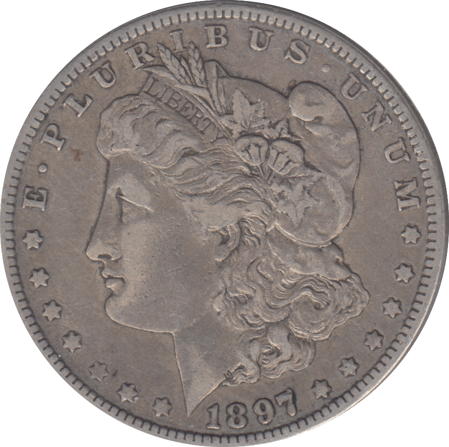 1897 SILVER MORGAN DOLLAR USA NEW ORLEANS - SILVER WORLD COINS - Cambridgeshire Coins