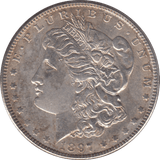 1897 SILVER MORGAN DOLLAR USA PHILADELPHIA MINT - SILVER WORLD COINS - Cambridgeshire Coins