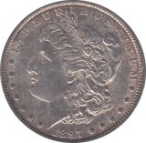 1897 SILVER MORGAN DOLLAR USA - SILVER WORLD COINS - Cambridgeshire Coins
