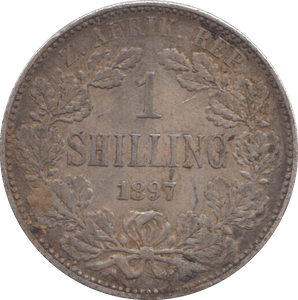 1897 SILVER SHILLING SOUTH AFRICA - SILVER WORLD COINS - Cambridgeshire Coins