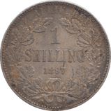 1897 SILVER SHILLING SOUTH AFRICA - SILVER WORLD COINS - Cambridgeshire Coins