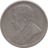 1897 SILVER SIXPENCE SOUTH AFRICA - SILVER WORLD COINS - Cambridgeshire Coins