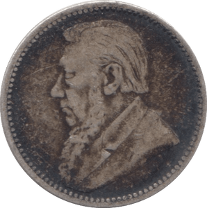 1897 SILVER SIXPENCE SOUTH AFRICA - SILVER WORLD COINS - Cambridgeshire Coins