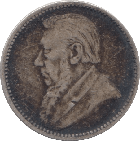 1897 SILVER SIXPENCE SOUTH AFRICA - SILVER WORLD COINS - Cambridgeshire Coins