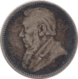 1897 SILVER SIXPENCE SOUTH AFRICA - SILVER WORLD COINS - Cambridgeshire Coins
