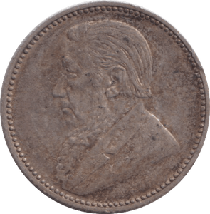 1897 SILVER SIXPENCE SOUTH AFRICA - SILVER WORLD COINS - Cambridgeshire Coins