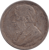 1897 SILVER SIXPENCE SOUTH AFRICA - SILVER WORLD COINS - Cambridgeshire Coins