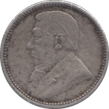 1897 SILVER SIXPENCE SOUTH AFRICA - SILVER WORLD COINS - Cambridgeshire Coins